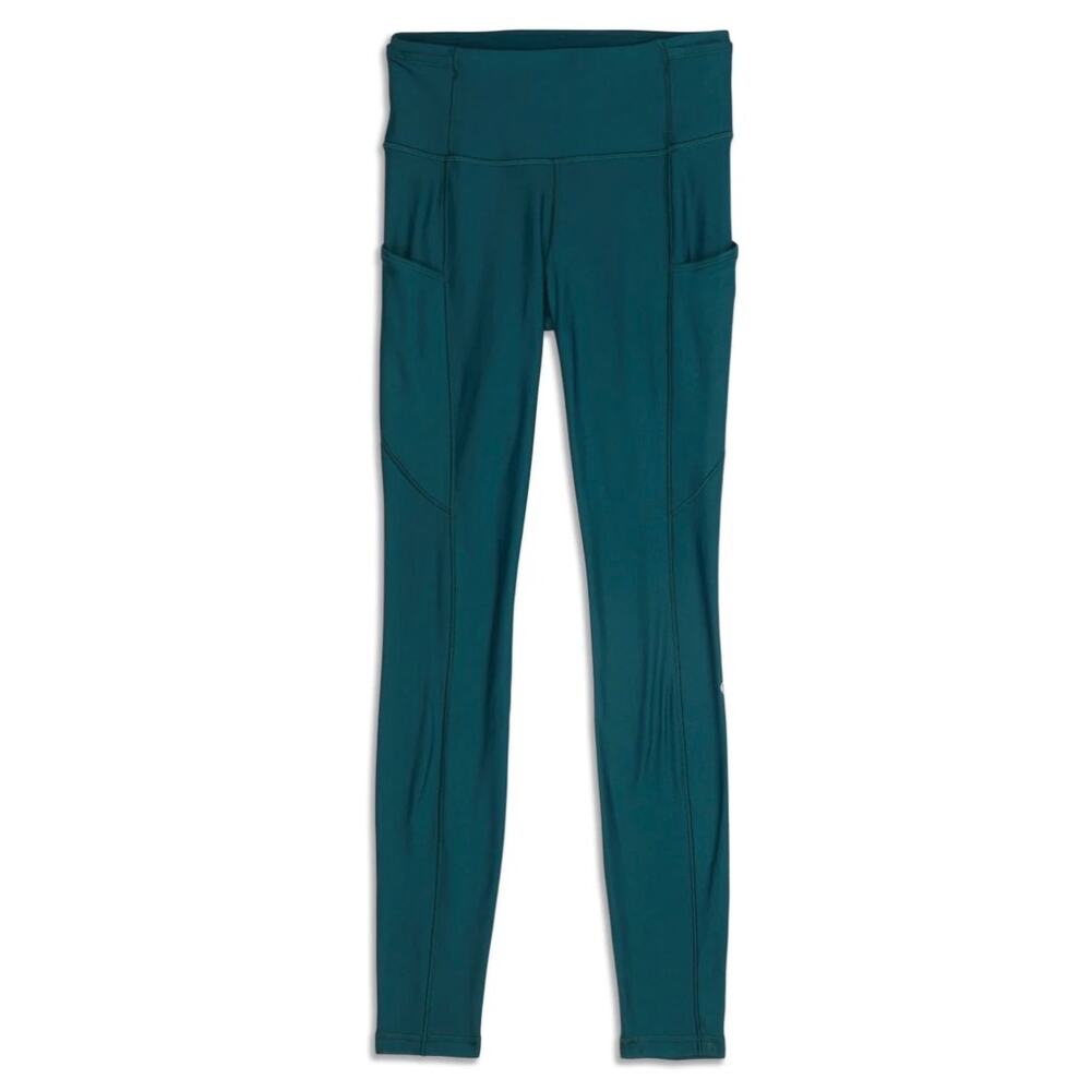Lululemon Fast and Free High-Rise Thermal Tight 25" (5 Pocket) in Green Jasper - Picture 1 of 7